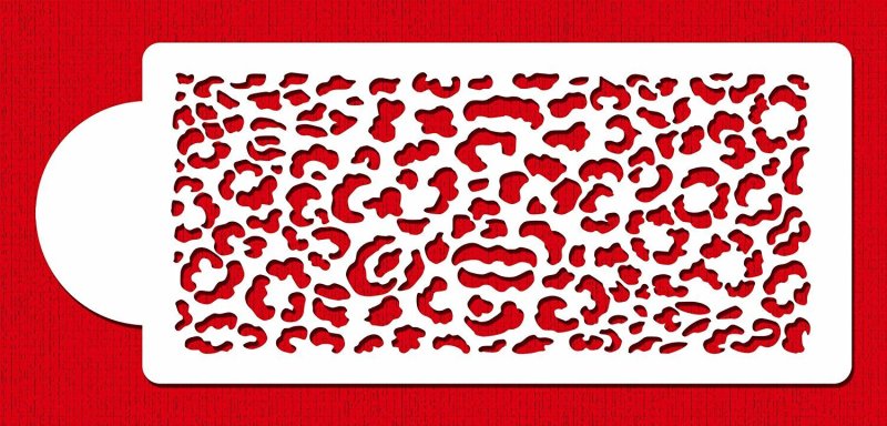 Трафарет шкура леопарда