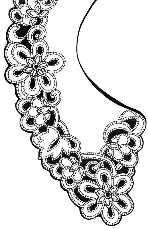 Воротник Ришелье схемы