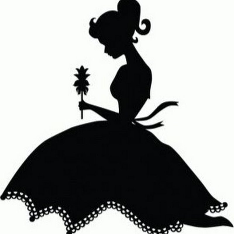 Силуэт принцессы для вырезания