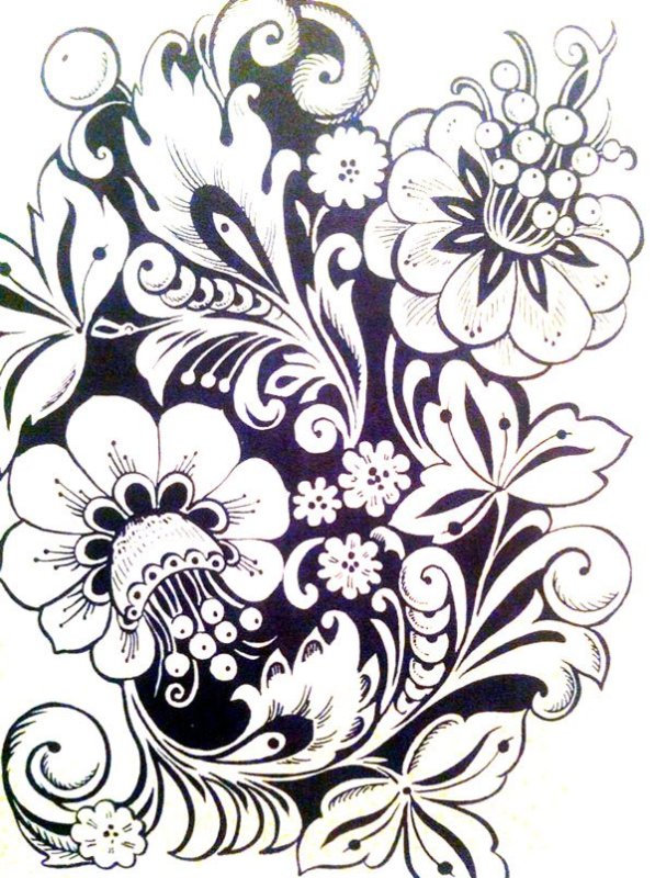 Хохломская роспись Кудрина