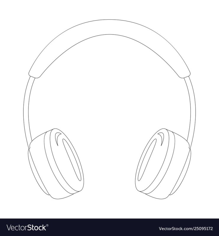 Наушники разукрашка