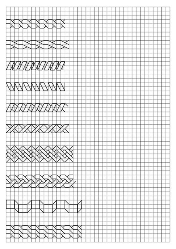 Узорци по клеточкам в тет