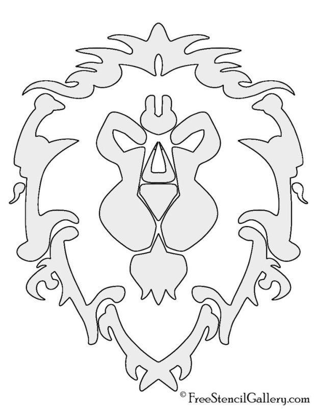 Трафарет символы