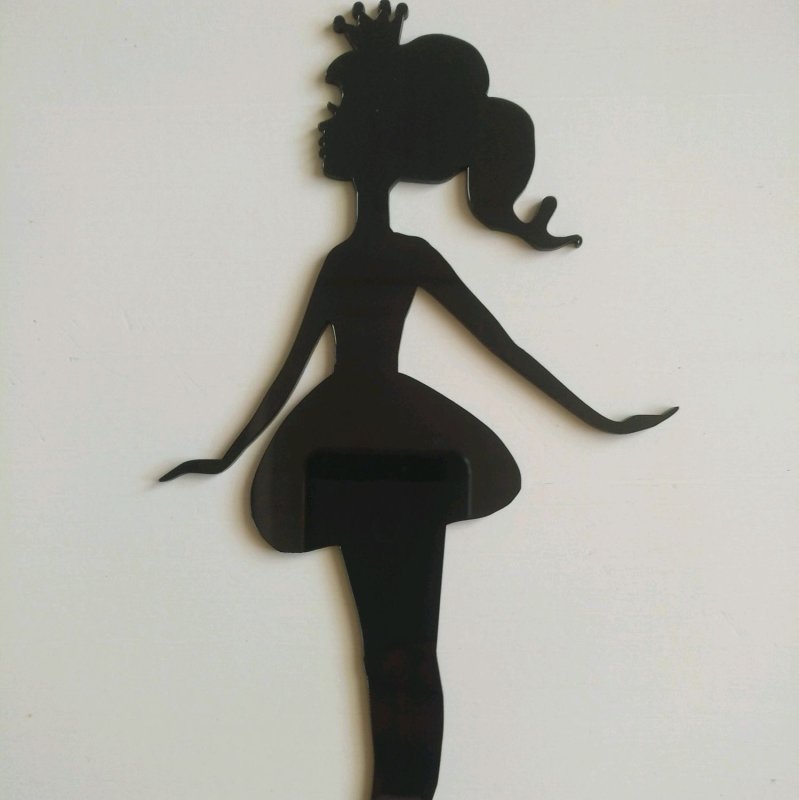 Силуэт девочки для торта