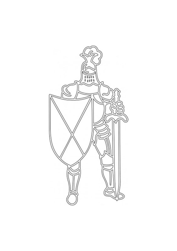 Крутой трафарет рыцарь