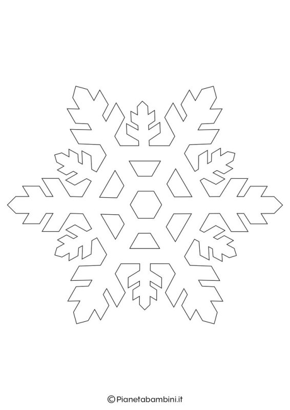 Трафарет «снежинки»