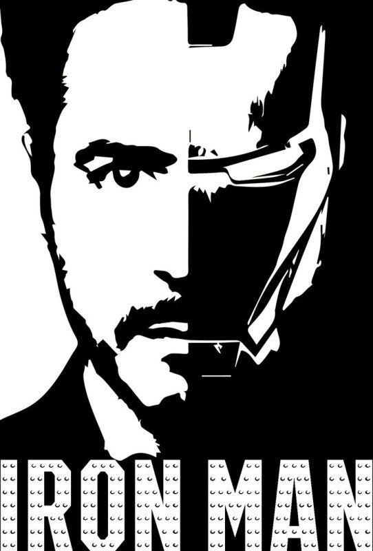 Железный человек силуэт