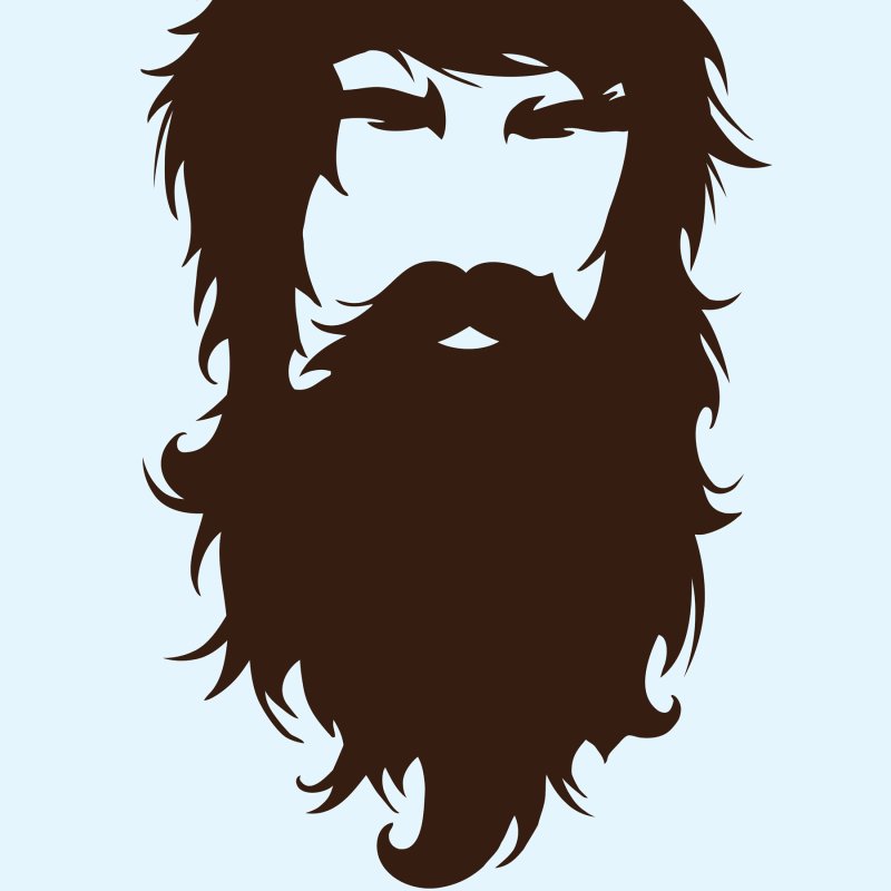 Трафарет для бороды