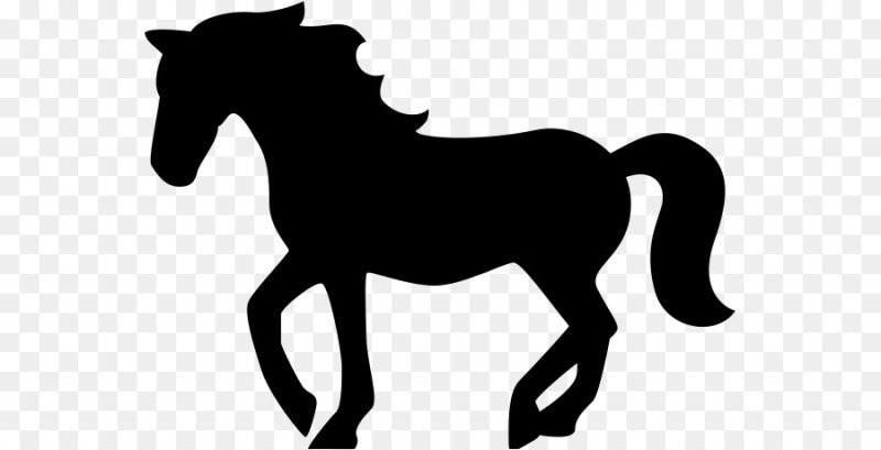 Лошадь трафарет для вырезания