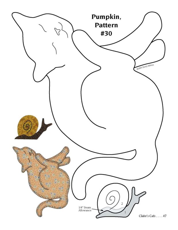 Трафареты для аппликаций из ткани