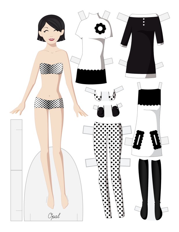 Бумажные куклы с одеждой для вырезания