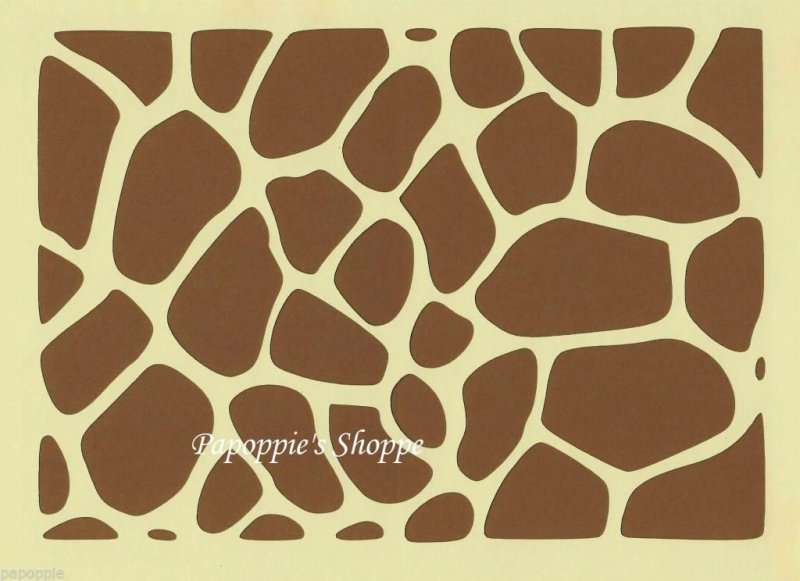 Трафарет расцветки жирафа