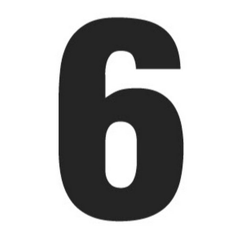 Цифра 6 трафарет для торта