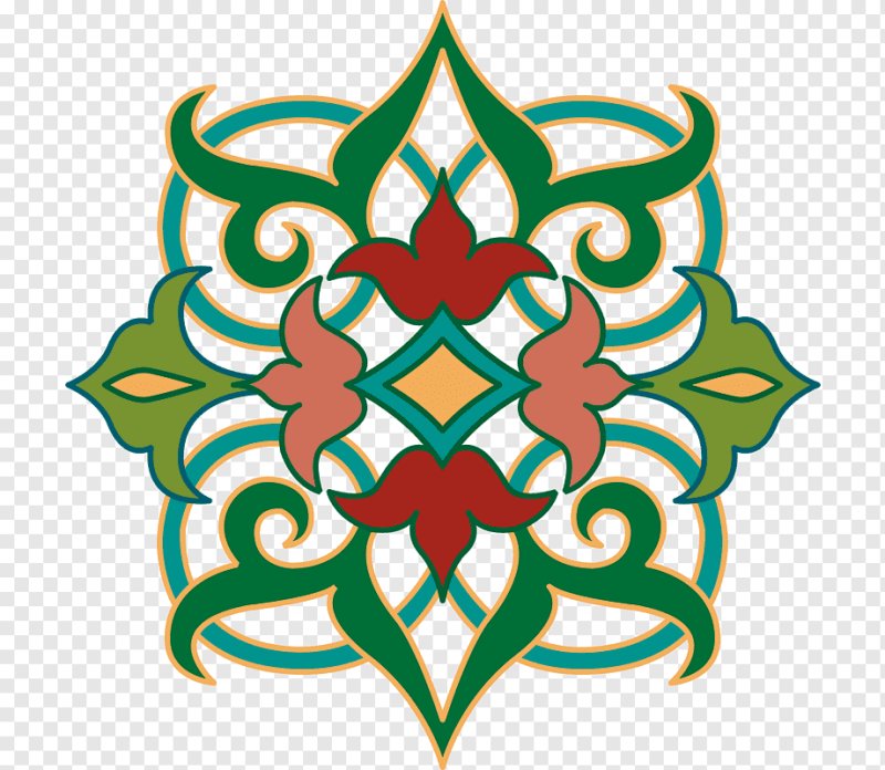 Татарский орнамент лист яфрак