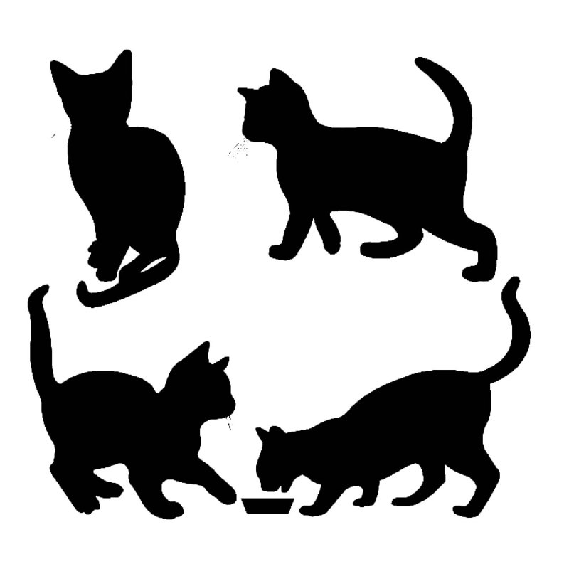 Силуэт кошки