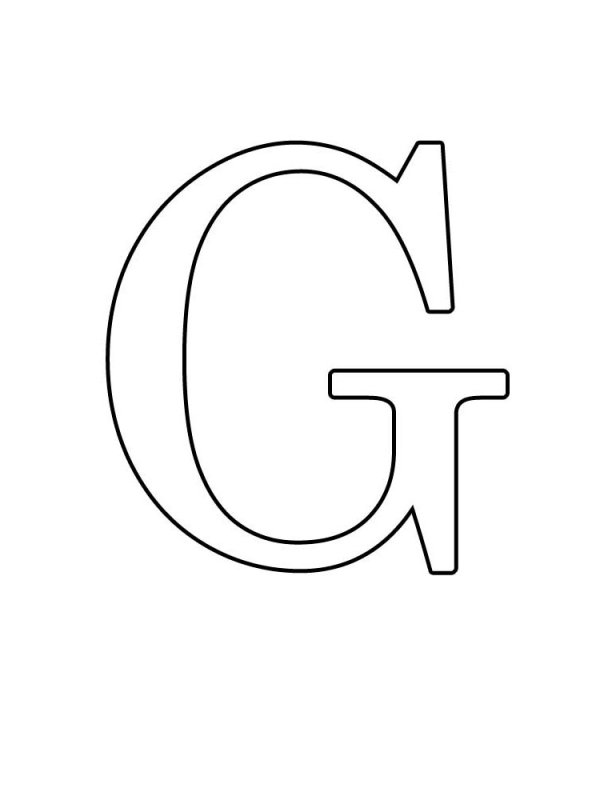 Трафарет английских букв для вырезания