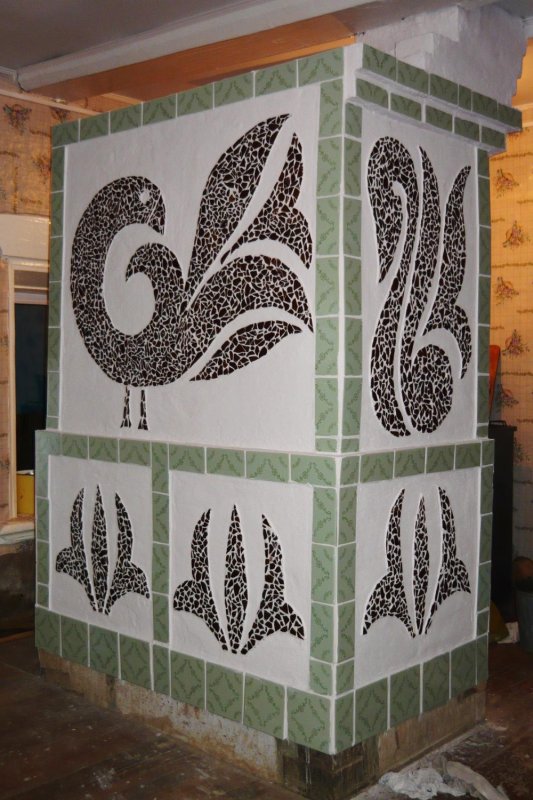 Расписная печь