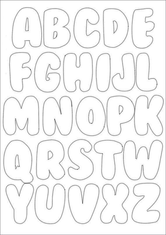 Трафарет английских букв