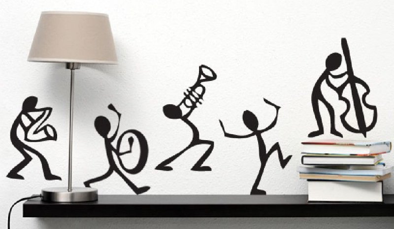 Оформление стен в музыкальной школе