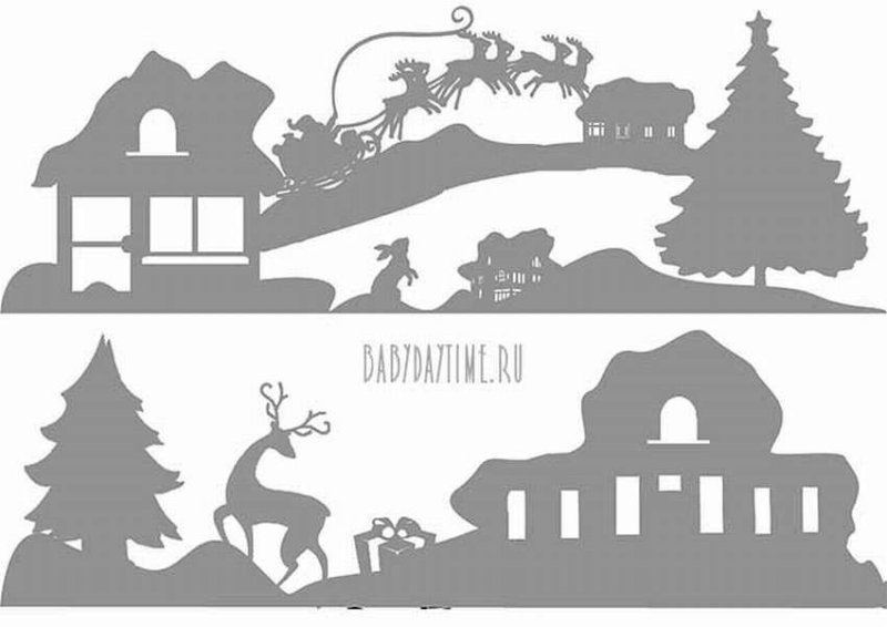 Новогодние силуэты