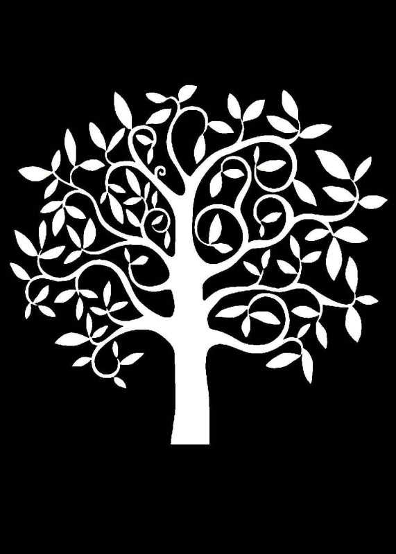 Трафарет "дерево"
