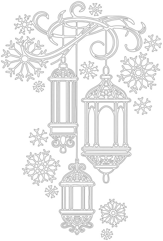 Новогодние украшения рисунок