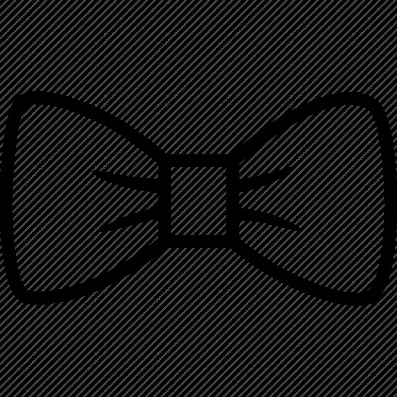 Контур мужской бабочки