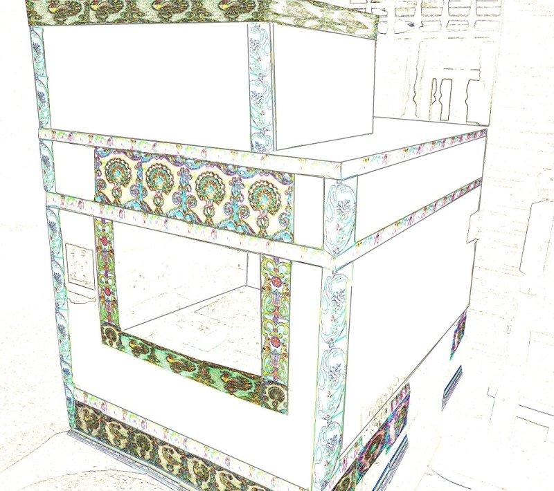 Расписная печь