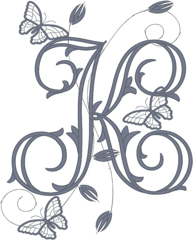 Орнамент красивых букв