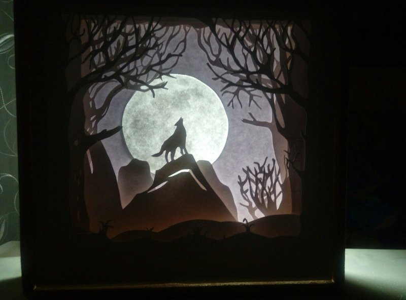 Объемная картина с подсветкой