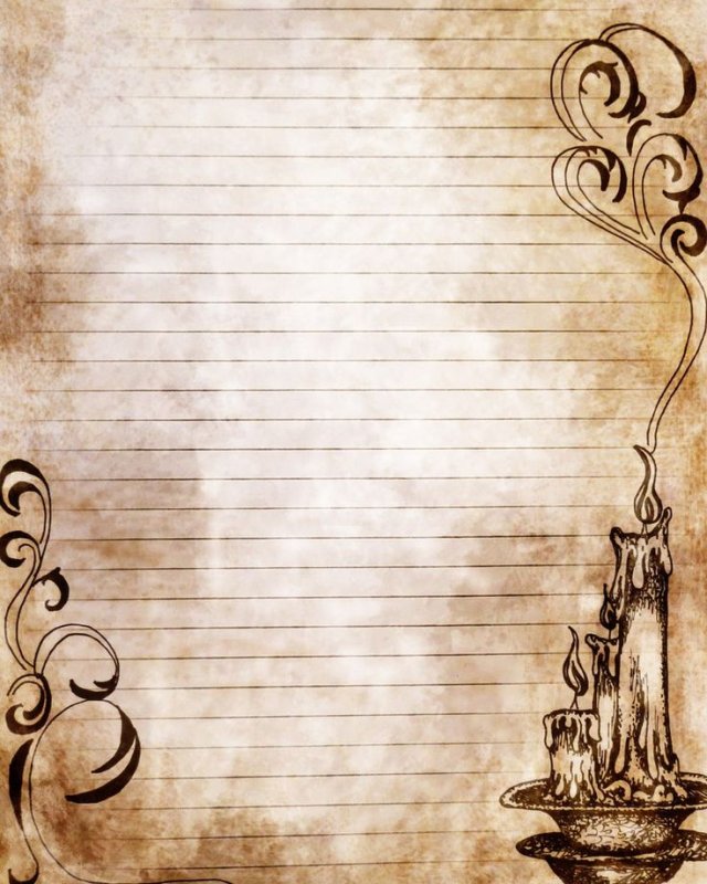 Красивый лист для письма