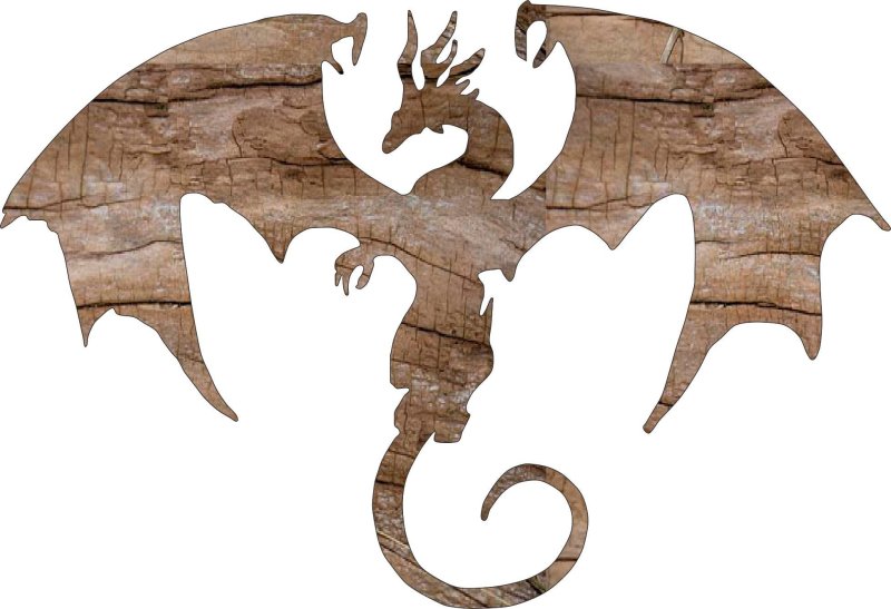 Дракон для выпиливания