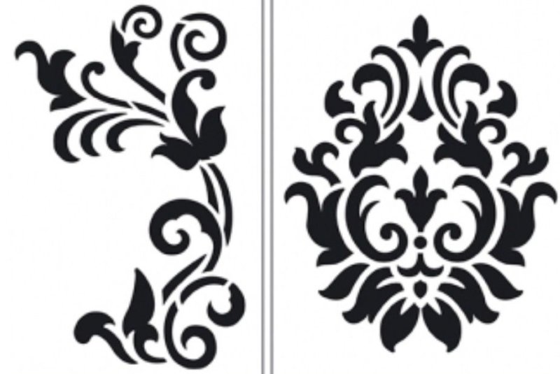 Трафареты узоры для декора