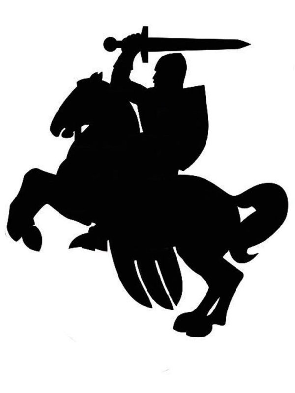 Рыцарь силуэт