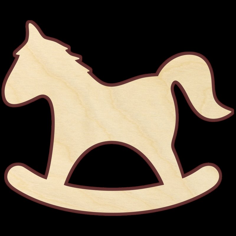 Лошадка качалка макет