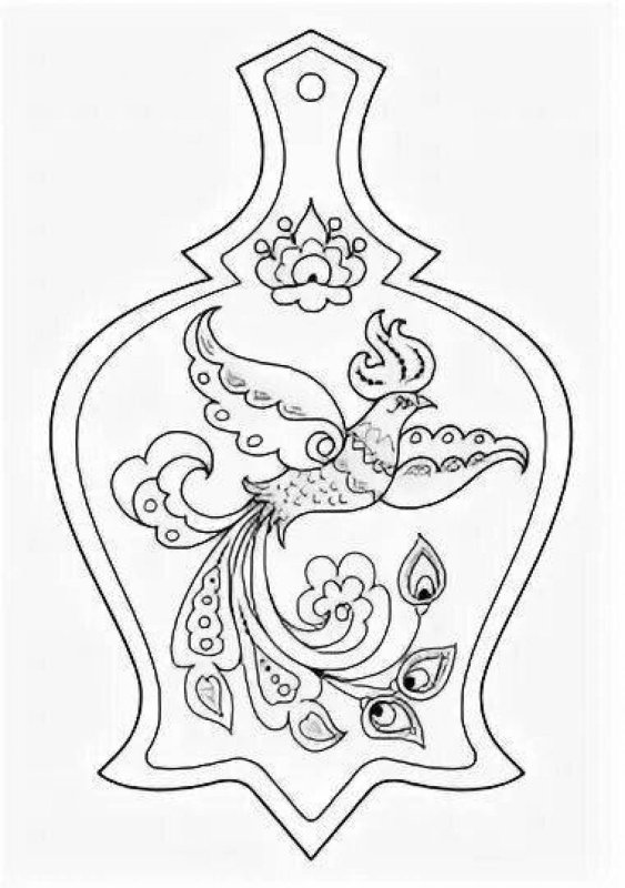 Разделочная доска раскраска