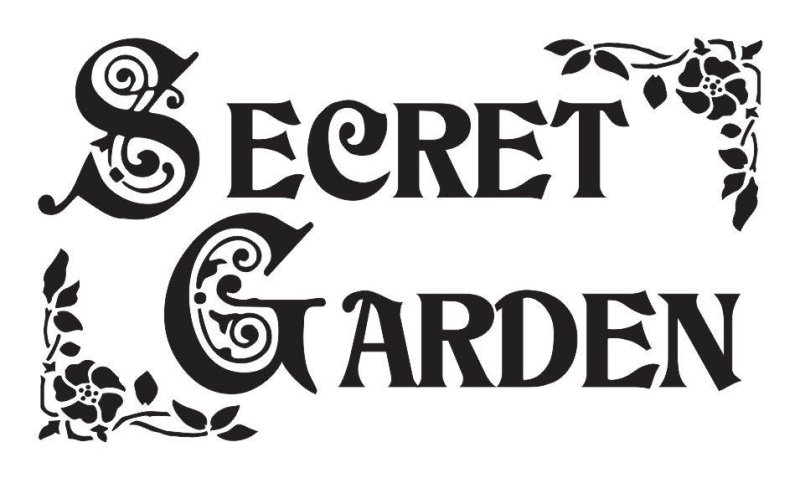 Трафареты садовые надписи