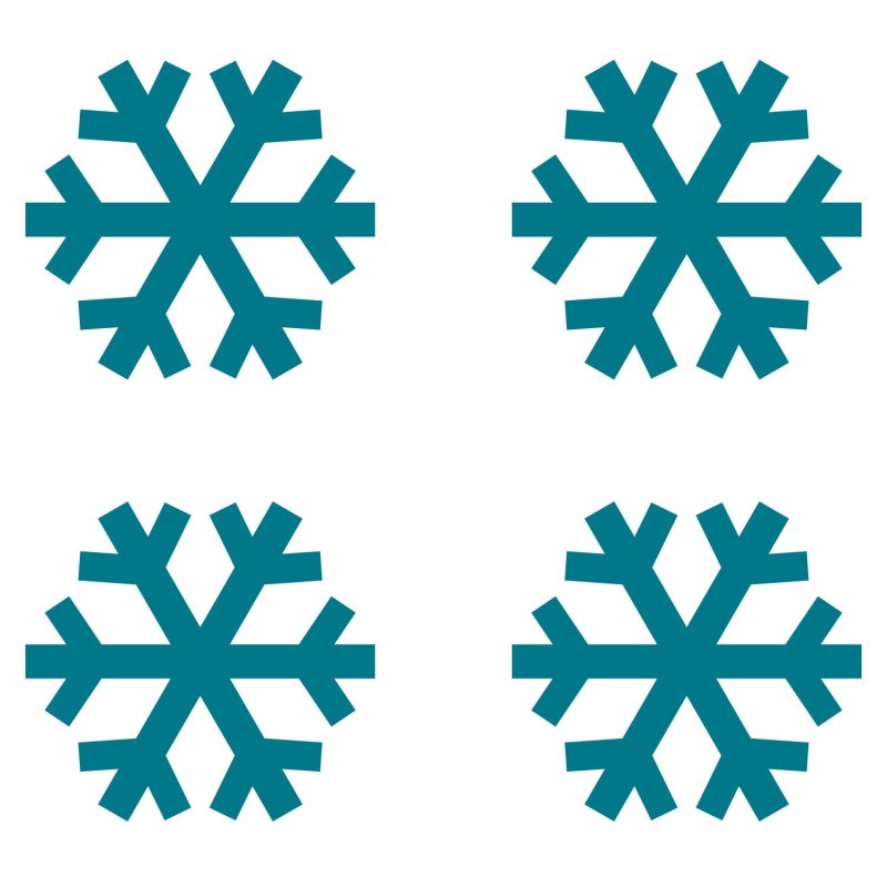 Простые снежинки