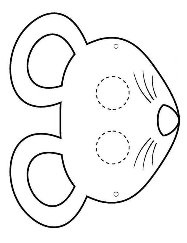 Маска мышки для детей