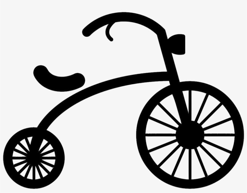 Трафарет велосипеда