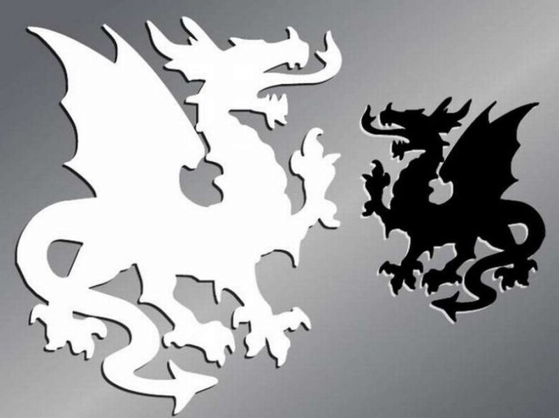 Дракон для выпиливания из фанеры