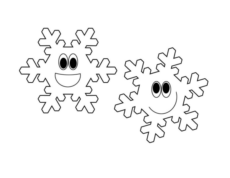 Снежинка трафарет для вырезания