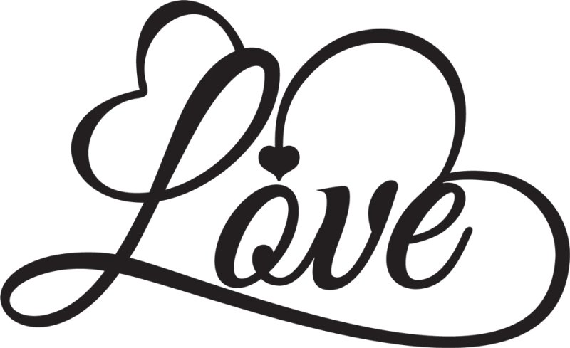 Надпись Love