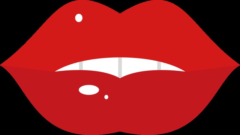 Губы трафарет