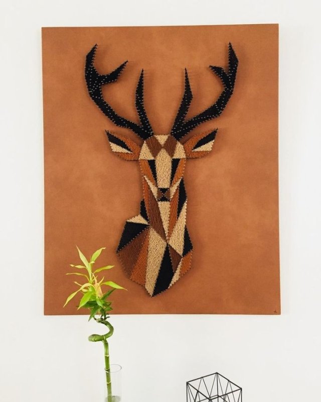 Стринг арт олень