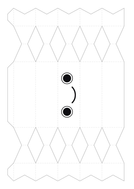 Упаковка конфетка из бумаги