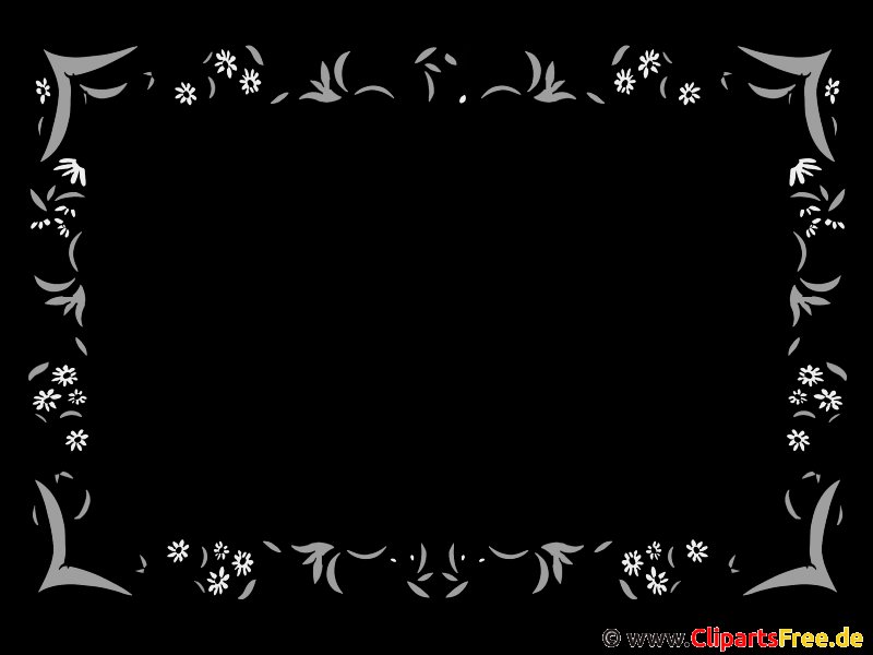 Рамка черно белая