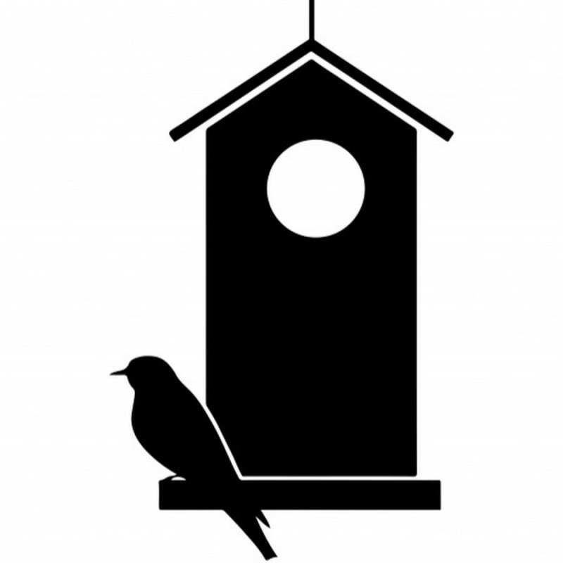 Скворечник трафарет