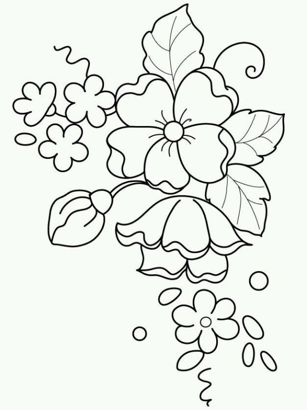 Трафарет "цветы"