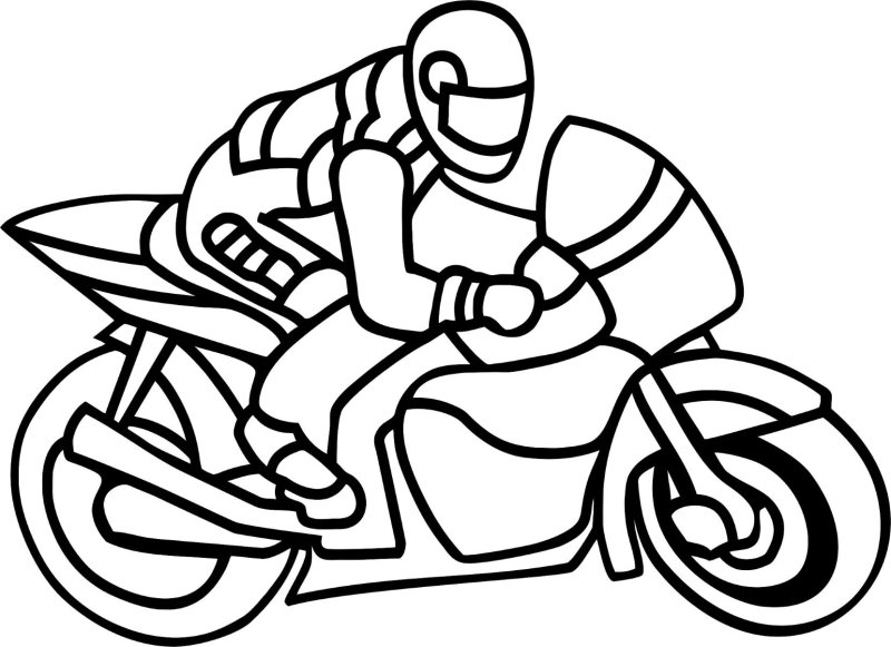 Трафарет мотоцикла